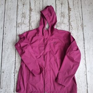 REI Women's Hooded Rain Jacket in Bright Magenta